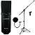 Microfone USB Arcano AM-BLACK-1 + Pop filter AM-POP + Pedestal PMV-100-Pac - Imagem 1