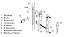 Fechadura Externa Inox 304 Polido 55mm Synter - Marine Roseta Quadrada 07 - Imagem 4