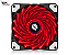Cooler 120mm Vermelho Gamer Silencioso com LED – 4 Pinos Molex - Imagem 1