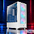Gabinete Gamer Rise Mode Wave Branco – 3 Ventoinhas - Imagem 1