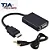 Cabo Adaptador Conversor Hdmi Para Vga Com Saída P2 De Áudio NOVO - Imagem 3