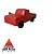 Chevrolet D20 - Pequena - Bolha - Vermelho - Imagem 1