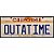 Placa Out a Time - California - MDF - Imagem 1