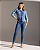 Calça Jegging Cós Alto Lavagem Média - Imagem 1