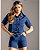 Short Boyfit Jeans Moletinho Escuro - Imagem 2