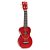 Ukulele Soprano - Série Smile -  Vermelho - Imagem 1