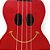 Ukulele Soprano - Série Smile -  Vermelho - Imagem 5