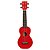 UKULELE SOPRANO SERIE RAINBOW VERMELHO - Imagem 1