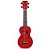 Ukulele Soprano Serie Smile  - Vermelho - Imagem 1