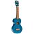 Ukulele Soprano Natural - Azul Transparente - Série Kahiko - Imagem 2
