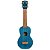 Ukulele Soprano Natural - Azul Transparente - Série Kahiko - Imagem 1