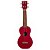 Ukulele Soprano Natural Vermelho Transparente - Série Kahiko - Imagem 1