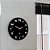 Relógio de Parede 30x30cm Elementos Redondo Preto - Imagem 3