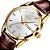 Relógio Masculino Dourado Social Olevs Pulseira De Couro - Imagem 2