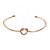 Pulseira Feminina Bracelete Nó Coração Jóia Luxo Puro Charme - Imagem 3