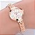 Relógio Feminino Dourado Rosé Luxo De Pulso Quartz Analógico - Imagem 4