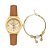 Relogio Feminino Condor Dourado Pequeno + Pulseira Berloques - Imagem 1