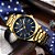 Relógio Masculino Curren Dourado Casual Luxo Analógico Inox - Imagem 5