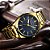Relógio Masculino Curren Dourado Casual Luxo Analógico Inox - Imagem 4