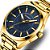 Relógio Masculino Curren Dourado Casual Luxo Analógico Inox - Imagem 2