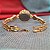 Relógio Feminino Dourado Pulseira Com Pedra Coração Redondo - Imagem 6