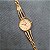 Relógio Feminino Dourado Rose Pulseira Com Pedras Redondo - Imagem 3