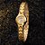 Relógio Dourado Feminino De Pulso Minimalista Quartz Pequeno - Imagem 7