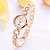 Relógio De Pulso Feminino Dourado Pequeno Quartz Analógico - Imagem 2