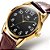 Relógio Masculino Dourado Casual Olevs Pulseira De Couro - Imagem 2