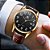 Relógio Masculino Dourado Casual Olevs Pulseira De Couro - Imagem 7