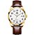 Relógio Casual Masculino Olevs Dourado Pulseira De Couro - Imagem 1