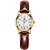 Relógio Feminino De Pulso Social Dourado Pulseira Em Couro - Imagem 1