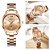 Relógio Feminino De Pulso Curren Luxo Rose Gold Dourado - Imagem 6