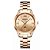 Relógio Feminino De Pulso Curren Luxo Rose Gold Dourado - Imagem 1