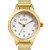 Relogio Feminino Dourado Condor Pequeno Kit Colar E Brincos - Imagem 2