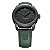 Relógio Masculino Naviforce Preto E Verde Pulseira Em Couro - Imagem 4