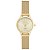Relógio Feminino Condor Dourado Analógico Casual Mesh Luxo - Imagem 4