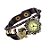 Relogio Feminino Dourado Pulseira De Couro Bracelete Vintage - Imagem 1