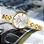 Relógio De Pulso Feminino Dourado Curren Pulseira Metálica - Imagem 4