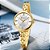 Relógio De Pulso Feminino Dourado Curren Pulseira Metálica - Imagem 5