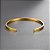 Pulseira Bracelete Dourada Em Aço Inoxidável Lisa Premium - Imagem 9