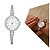 Relógio Feminino Prata Mini Analógico Pulseira Ajustável - Imagem 2