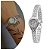 Relógio Prata Feminino De Pulso Quartz Luxo Mini Pequeno - Imagem 2