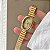 Relógio Feminino Dourado Analógico Oval Mini Social Aço Inox - Imagem 2