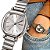 Relógio Feminino Prata Analógico Quadrado Social Mini Inox - Imagem 1