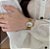 Relógio Feminino Dourado Analógico Quadrado Social Mini Inox - Imagem 5