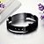 Pulseira Masculina Preta Silicone Aço Inoxidável Ajustável - Imagem 4