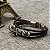 Pulseira Masculina Feminina Couro Âncora Navy Moda Bracelete - Imagem 12