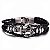 Pulseira Masculina Feminina Couro Âncora Navy Moda Bracelete - Imagem 1