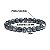 Pulseira Masculina De Bolinha Pedras Naturais Cinza Gelo 8mm - Imagem 6